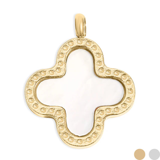 Lucky Clover Charm - White