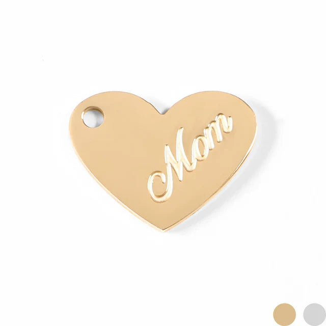 Mom Heart Charm