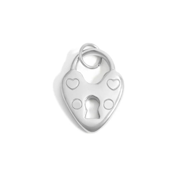 Vintage Heart Lock Charm