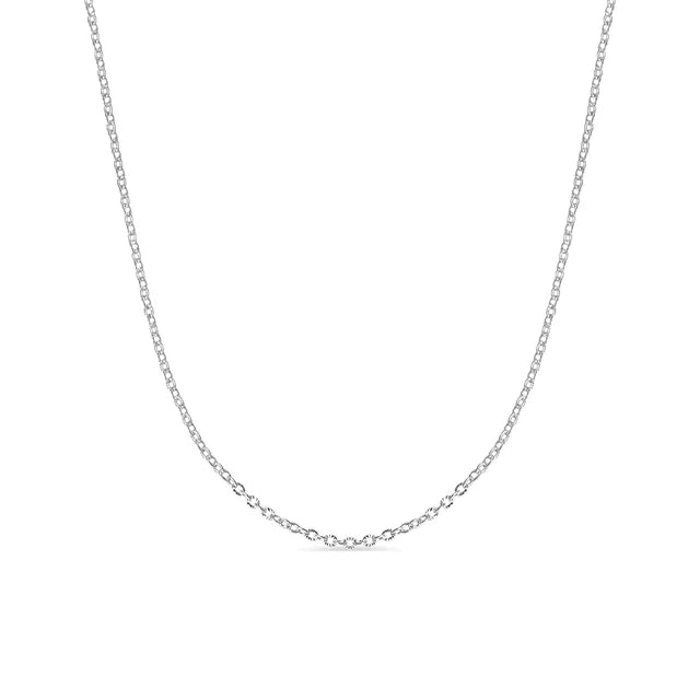 Crimped Oval Link Necklace