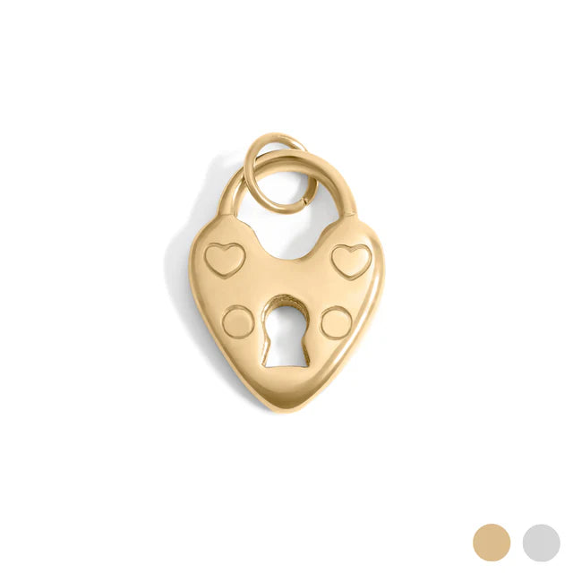 Vintage Heart Lock Charm